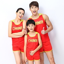 Men and women of track and field training were adult vest China children tracksuits set primary and middle school students in ke yin zi