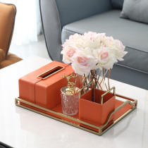 Tissue Box Light Luxury Household Creative Tea Table Box High-end Remote Control Decoration