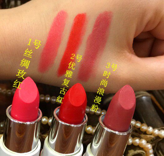 上海女人三色口红套盒二色护唇膏渐变滋润保湿礼盒送袋子