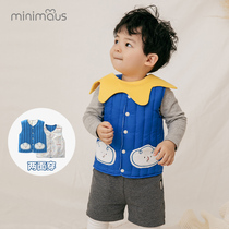 Childrens down vest autumn and winter clothes New 90 white duck down warm baby childrens vest baby coat coat