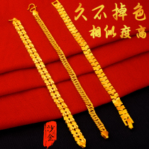 Official website Lao Fengxiang Vietnam sand gold bracelet female 999 Long does not fade Vietnamese sand gold female 24k gold