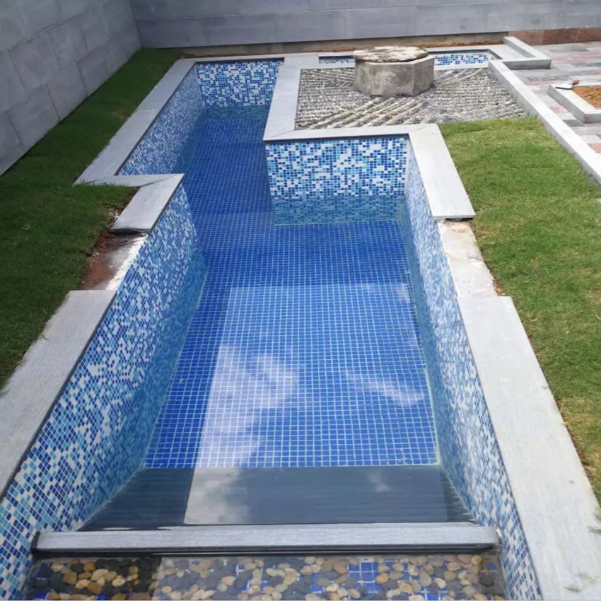 游泳池玻璃马赛克瓷砖拼图水池鱼池内外背景墙专用贴