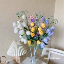 South Koreas Suzulan Flower emulated flower Fengtaillan restaurant floral decoration fake flower bedroom window restaurant Silk Flowers