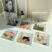 POLO homemade INS Korean wind scenery cards cd Decorative Boxes minimalist Folk Costume Shop Home Swing props