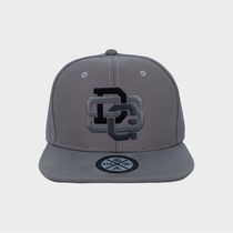 DGS Flat Edge Baseball Cap Hip-hop hat Mens trendy Gray custom reflective adjustable SnapBack
