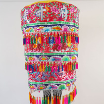 Flat embroidered plus word Ssangyong Worship Tower Eight Immortals big parasol big treasure cover umbrella cover diameter 82 cm can be customized