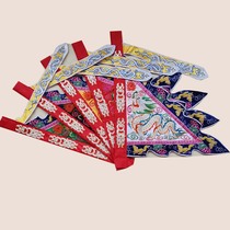 Tianlong embroidery five-color order flag handmade onion flat embroidery three-scale double-sided dragon flag car rear five-seat flag 2 2 feet