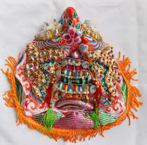 Tianlong Embroidery Floating Embroidery Convex Hand Embroidery Grain Scale God Blessing Hat Mazu Guan Gong Wang Ye Xuantian God Hat