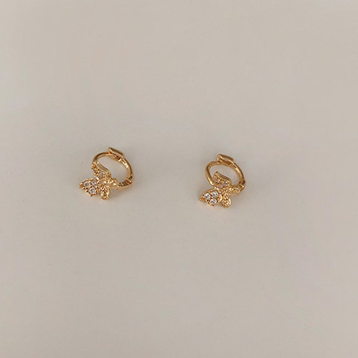high-end ear bule earrings female niche elegant design earrings 2020 new trendy simple and cold style personalized earrings