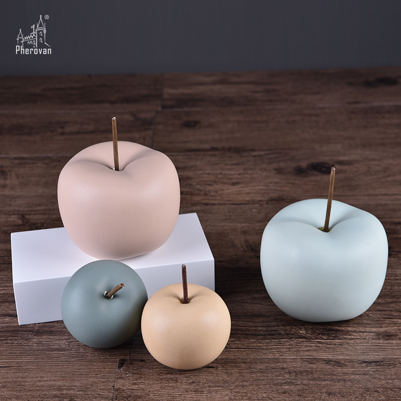 Boreal Europe style ceramic apple desktop furnishing articles home sitting room ark adornment ornament between example of soft decoration