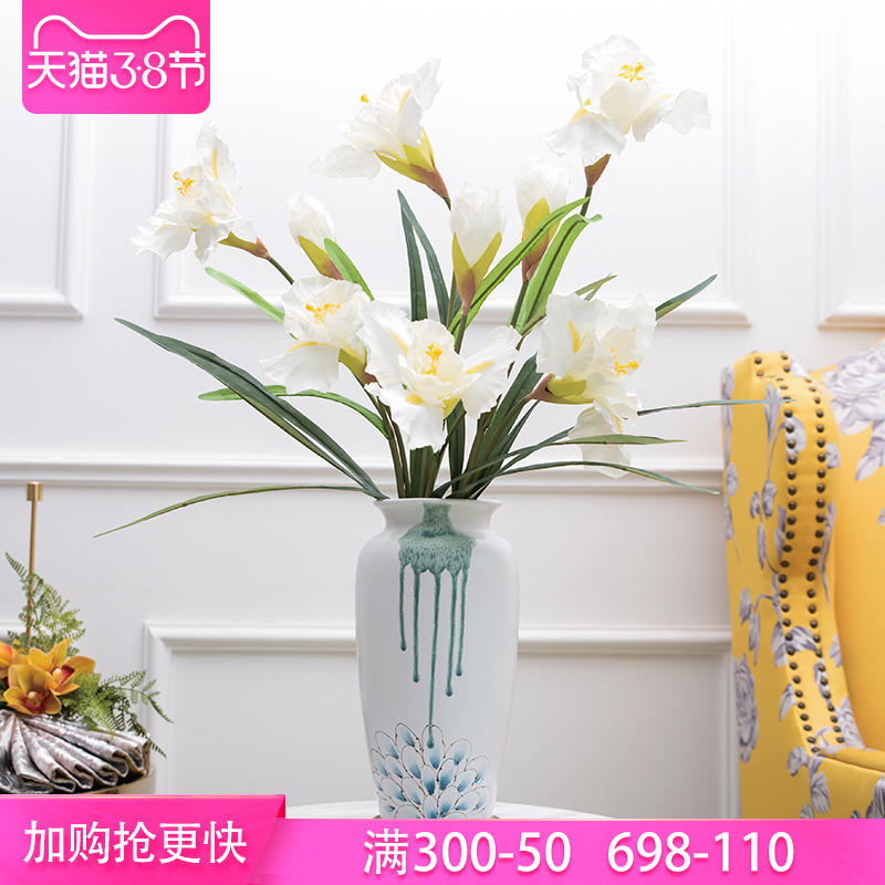 Mesa of new Chinese style ceramic vases, flower adornment rich ancient frame TV ark, place of the sitting room porch decoration restoring ancient ways
