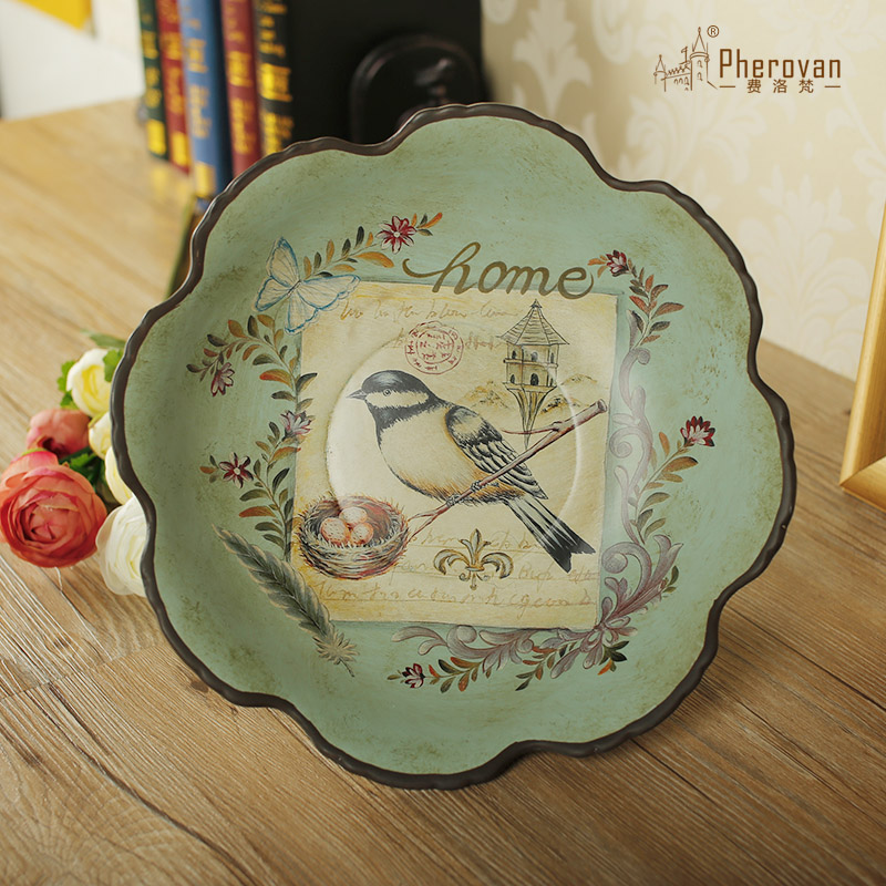 Sitting room fruit bowl furnishing articles artical ceramic household creative tea table plate decoration receives dry fruit bowl bowl