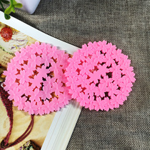 Creative round cherry blossom coaster Heat insulation pad Non-slip pad Anti-scalding pad Teacup pad Silicone water coaster diameter 10cm