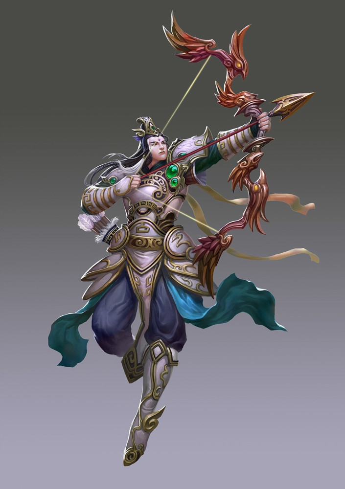 中国古风写实武侠独孤求败原画设定素材资料109p游戏美