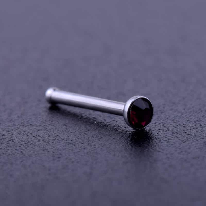 钛钢防过敏镶钻隐形迷你小鼻钉奥地利水晶闪亮鼻钉穿刺饰品