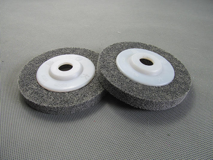 【斯海森五金专营店】厂家直销100型纤维轮金属抛光轮不织布研磨轮