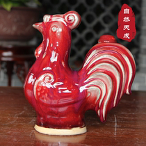 Home 500ml antique personality white wine with cover wine altar sub retro seal Classical Ceramic Wine Bottle 1 catty Chicken