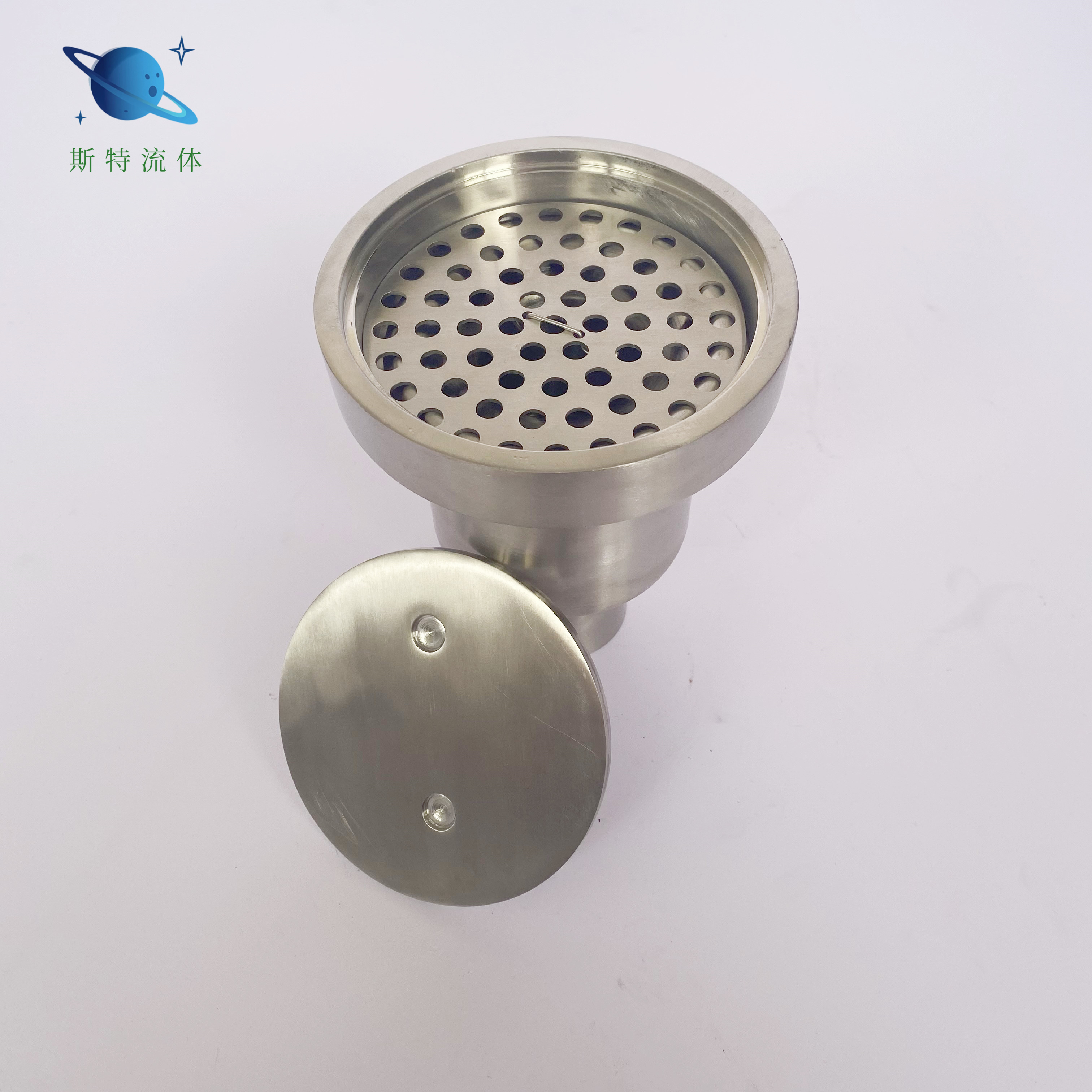 304不锈钢有水封密闭型地漏圆形