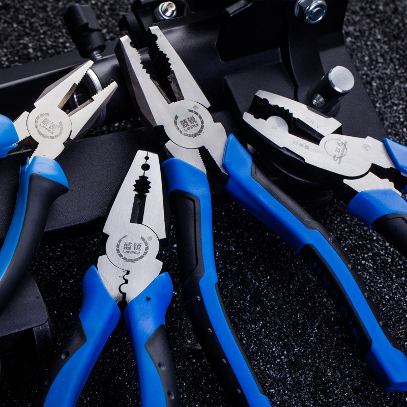 亿鸣工具 钢丝钳6寸8寸工业级钳子老虎钳家用电工拉钢丝省力钳子_7折