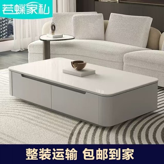 2025 단단한 나무 페인트, 커피 테이블 및 TV 캐비닛 조합, 현대적이고 간단한 작은 아파트 거실, 가정용 바위 슬래브 바닥 2025 단단한 나무 페인트, 커피 테이블 및 TV 캐비닛 조합, 현대적이고 간단한 작은 아파트 거실, 가정용 바위 슬래브 바닥
