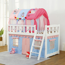 Childrens Bed Tent Bed Mantle Girls Indoor Play House Up And Down Twin Beds Decorate Boy Princess Bed Sub-Bed Thever