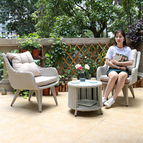 Cane Chair Balcony Small Table And Chairs Outdoor Single Three Sets Courtyard Combination Brief Casual Tenchair Iron Art Open Air