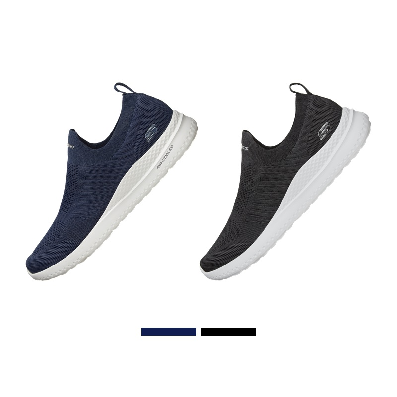Skechers斯凯奇男鞋新款潮流一脚套休闲鞋透气网布运动鞋 Skechers斯凯奇男鞋新款潮流一脚套休闲鞋透气网布运动鞋