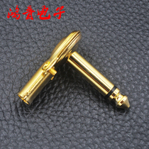 Gold-plated 6 5mm connector 90 degree elbow 6 35mm right angle two-channel three-core audio audio plug