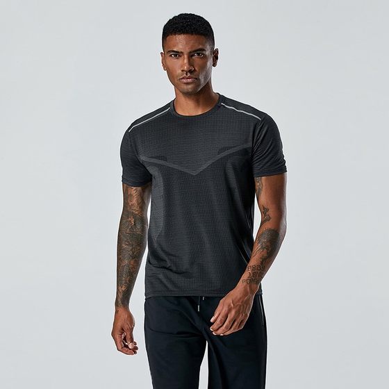 Sports quick-drying T-shirt men's slim elastic and breathable summer thin ice silk short-sleeved running training yoga suit
Sports quick-drying T-shirt men's slim elastic and breathable summer thin ice silk short-sleeved running training yoga suit