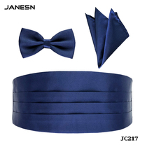 Shooting building dress party emcee Korean version of solid color bright adult men and women blue girdle bow tie belt suit