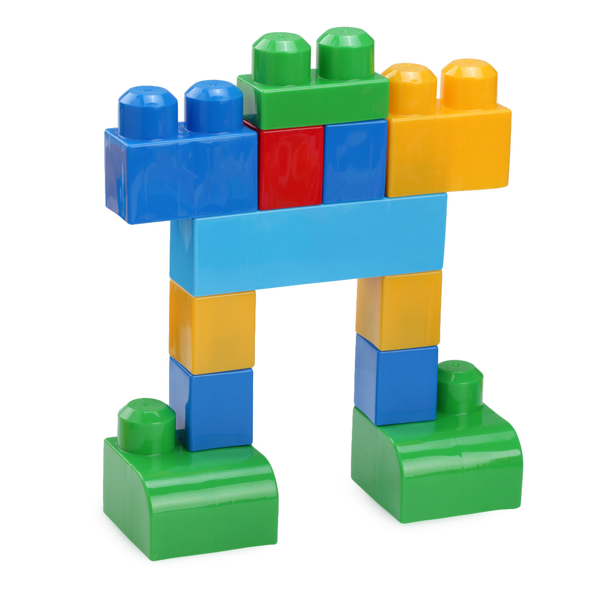 费雪美高儿童塑料积木拼装大颗粒拼装拼插积木玩具男女孩1-2周岁