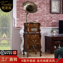 Van Tissa Gramophonic Machine Hot Pin Vintage Black Gel Record Machine Old Swing Piece Trumpeter CD Acoustic electric vocalist lp