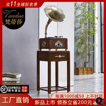 Vatica simple modern phonograph retro vintage living room Bluetooth audio speaker antique vinyl recording machine