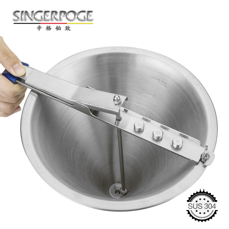 304 stainless steel syrup funnel jam batcher quantifier octopus ball funnel feeder sauce funnel