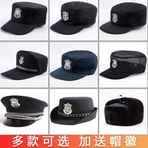 New security training cap Security hat Mens universal property hotel doorman cap Combat cap Formal cap