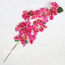 Simulation flower landing silk flower art fake peach blossom branch plum blossom wedding gardening simulation orchid Rose Branch decoration special price