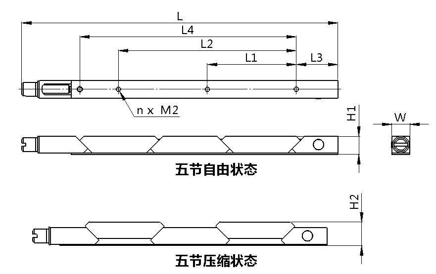 lk21系列电路板锁紧器/机箱锁紧条/导轨式锁紧器/楔形锁紧器/超长