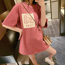 Pregnancy Woman Dress Summer Suit Out of fashion Stylish little sub Two sets Summer short sleeves T-shirt Pure Cotton Undershirt