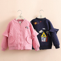 Baby cartoon coat 2021 autumn winter clothes New Girls children sportswear long sleeve top wt-8777