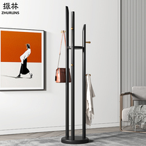 All solid wood Nordic coat rack floor hanger simple modern new Chinese light luxury Net Red household clothes shelf