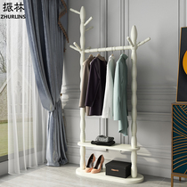 Eurostyle hung hanger floor bedroom net red standing door hall ins shakes sound Xuanguan clothes rack solid wood clothes hat rack