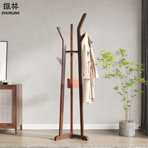 All solid wood simple coat rack floor bedroom Net red Nordic simple home creative vertical hanger sub ins