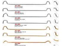 Square aluminum trouser hook threaded trouser hook trouser hook trouser rack horizontal strip trouser display stand special one-word trouser hook