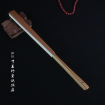 95 inch 18 square rice paper folding fan water mill jade bamboo folding text play fan with Su Gong blank fan custom made