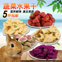 Rabbit snacks fruit and vegetable carrots strawberries vegetables dried apples nutritious corn kernels hamsters guinea pigs Chinchilla snacks
