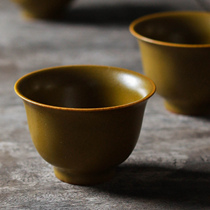 Duqing tea powder glaze small tea cup ceramic Jingdezhen single cup handmade tea set tea cup kung fu tea cup