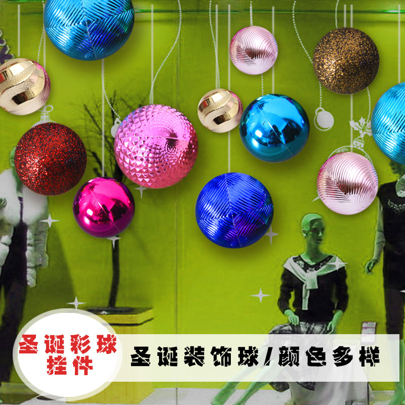 圣诞节装饰品圣诞树礼物儿童吊球光球电镀球吊顶挂饰挂件多多包产品展示图4