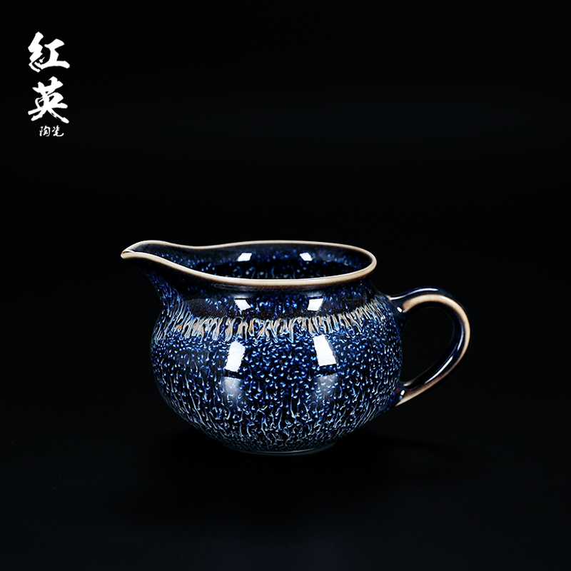 Red the jingdezhen ceramic temmoku hand - made tea sea fair keller kung fu tea accessories household device and a cup of tea