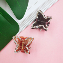 Crystal small grab clip Sen womens Korean version sweet retro diamond-set bow clip bangs side top hairpin jewelry