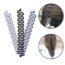 Hair braiding artifact retro dish hair stick female hairdressing fashion centipede braided French twist hairstyle clip twist braided hair jewelry